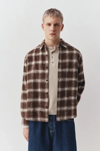 Camisas de cuadros de manga larga