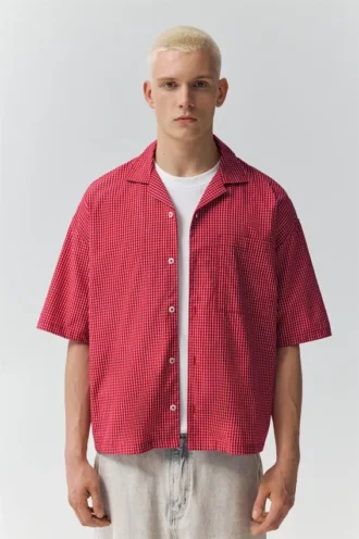Camisas de manga corta a cuadros