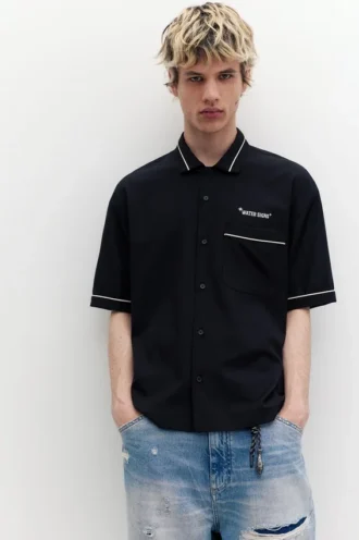 Camisas de manga corta bordadas