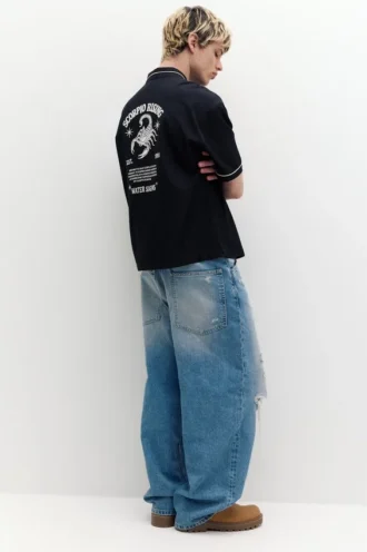 Camisas de manga corta bordadas