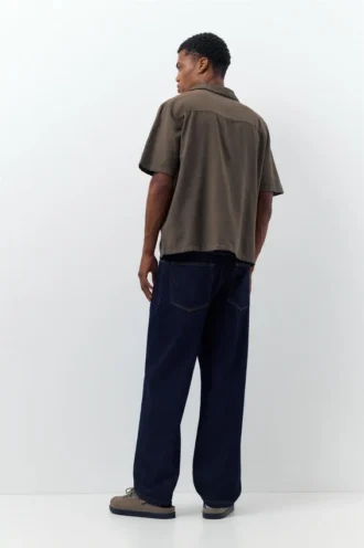 Camisas de manga corta de mezcla de lino
