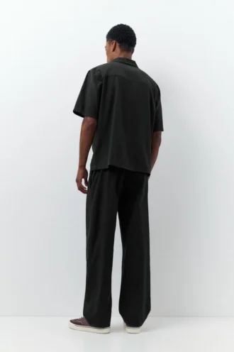 Camisas de manga corta de mezcla de lino