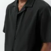 Camisas de manga corta de mezcla de lino