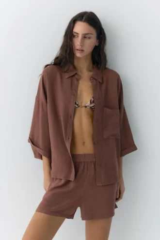 Camisas de mezcla de lino