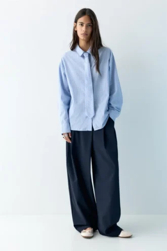 Camisas de popelín con corbata