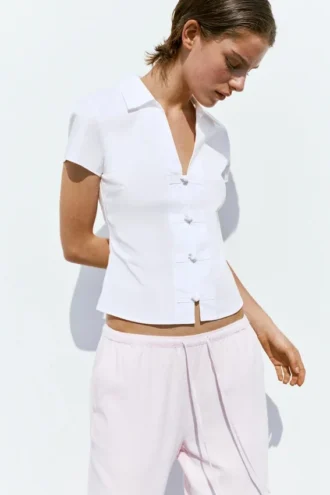 Camisas entalladas de manga corta