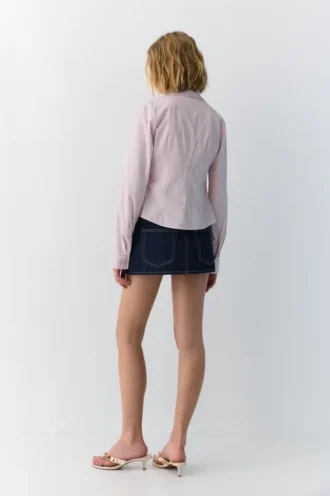 Camisas entalladas de popelín con pinzas