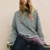 Camiseta a rayas con texto Camiseta a rayas con texto