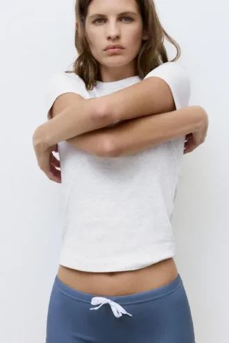 Camiseta ajustada de manga corta