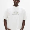 Camiseta blanca con estampado de erizo Camiseta blanca con estampado de erizo