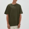 Camiseta básica de algodón de manga corta Camiseta básica de algodón de manga corta