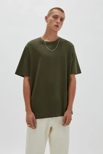 Camiseta básica de algodón de manga corta