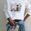 Camiseta con estampado de autobús Camiseta con estampado de autobús