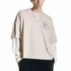 Camiseta con estampado en las dos mangas