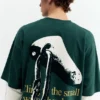 Camiseta con estampado en las dos mangas
