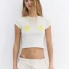 Camiseta con estampado floral