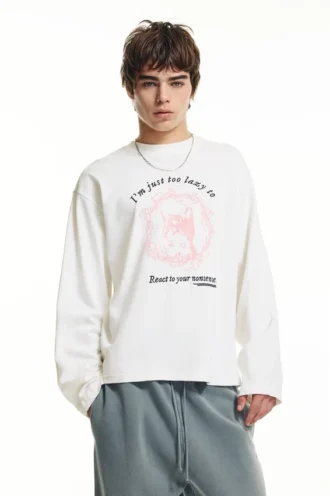 Camiseta con gráfico de gato