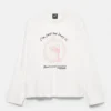 Camiseta con gráfico de gato