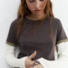Camiseta de doble manga