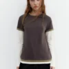 Camiseta de doble manga