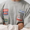 Camiseta de doble manga con parches