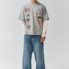 Camiseta de doble manga con parches