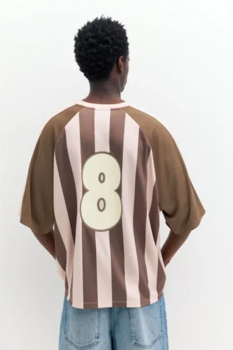 Camiseta de fútbol Amsterdam a rayas