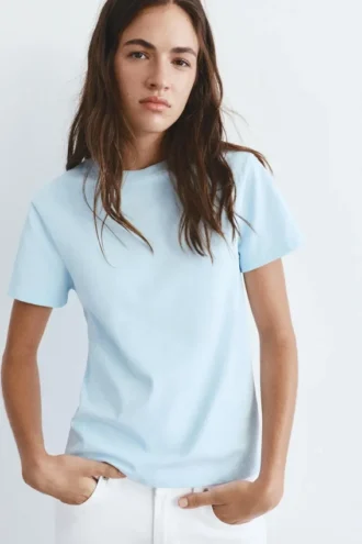 Camiseta de manga corta 100 % algodón