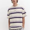 Camiseta de manga corta a rayas