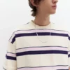 Camiseta de manga corta a rayas