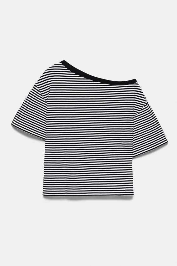 Camiseta de manga corta asimétrica Camiseta de manga corta asimétrica