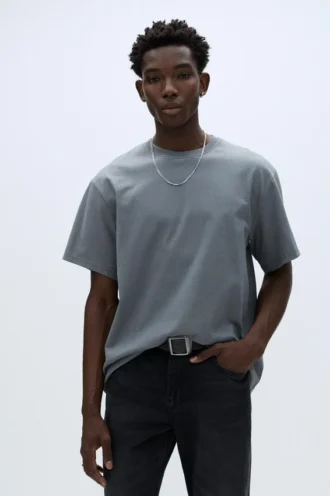 Camiseta de manga corta con eslogan