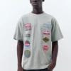 Camiseta de manga corta con parches