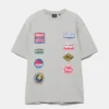 Camiseta de manga corta con parches