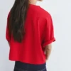 Camiseta de manga corta de corte holgado