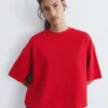 Camiseta de manga corta de corte holgado
