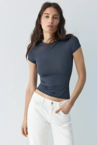 Camiseta de manga corta de poliamida