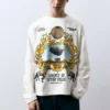 Camiseta de manga larga con estampado gráfico Camiseta de manga larga con estampado gráfico
