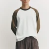 Camiseta de manga larga con mangas raglán Camiseta de manga larga con mangas raglán