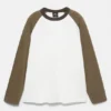 Camiseta de manga larga con mangas raglán Camiseta de manga larga con mangas raglán