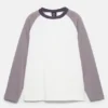 Camiseta de manga larga con mangas raglán