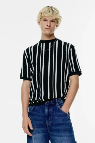 Camiseta de punto con paneles
