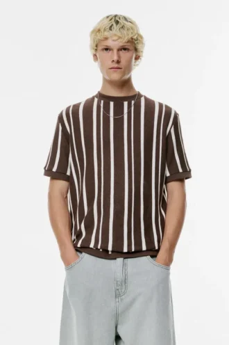 Camiseta de punto con paneles