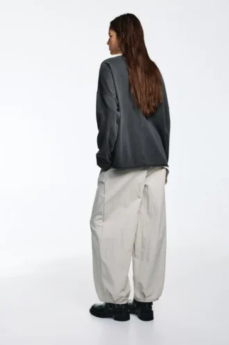 Camiseta oversize de manga larga
