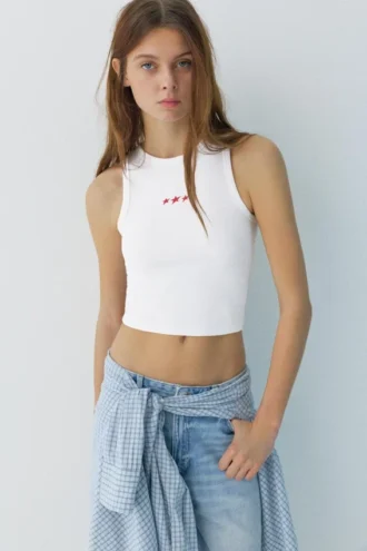 Camiseta sin mangas con estrellas