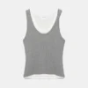 Camiseta sin mangas de doble capa