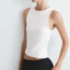 Camiseta sin mangas de tacto suave Camiseta sin mangas de tacto suave