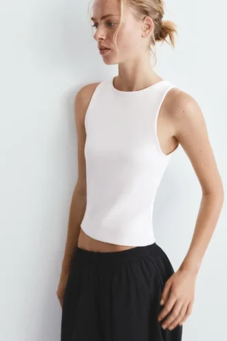 Camiseta sin mangas de tacto suave