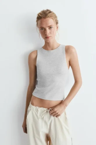 Camiseta sin mangas de tacto suave