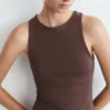 Camiseta sin mangas de tacto suave Camiseta sin mangas de tacto suave